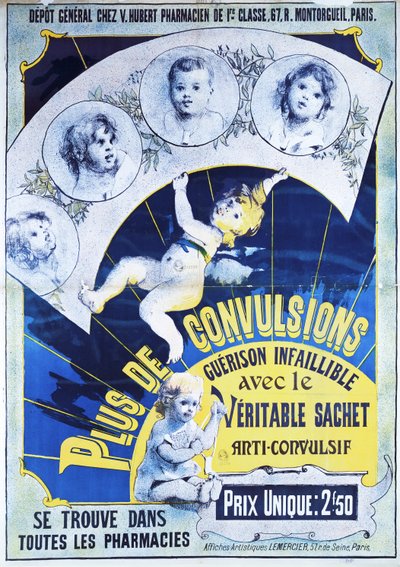 海报广告Veritable Sachets Anti-Convulsif 作者 法语学校