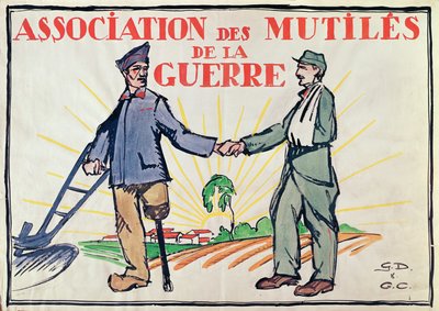 战争遗产协会的海报，c.1920 作者 法语学校