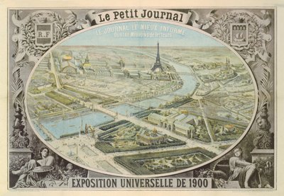 Le Petit Journal出版的海报，于1900年在巴黎宣传世界博览会 作者 法语学校