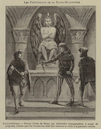 Precursors of Freemasonry: the Luciferians (engraving) 作者 法语学校
