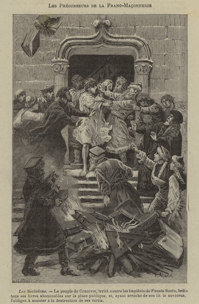 Precursors of Freemasonry: the Socinians (engraving) 作者 法语学校