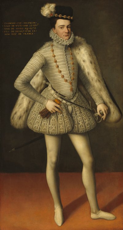 王子赫拉克勒斯 - 弗朗索瓦，阿伦孔公爵，1572年 作者 French School