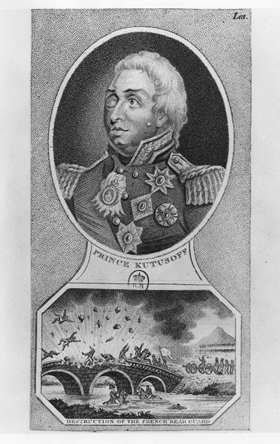 Prince Mikhail Illarionovich Golenischev-Kutuzov (litho) 作者 法语学校