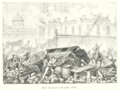 Prise du Louvre, 29 juillet 1830 (engraving) 作者 法语学校