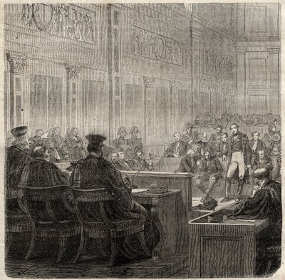 1822年普瓦提埃皇家法院对让-巴蒂斯特-布勒东（Jean-Baptiste）dit Berton（1769-1822）将军的诉讼程序 - 作者 法语学校