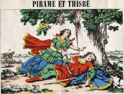 皮拉摩斯（Pirame）和忒斯比，奥维德在《变形记》中的故事。 作者 French School