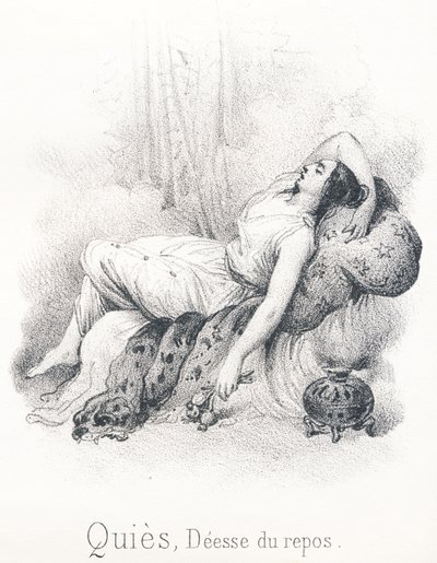 Q Quies：安宁和休息的女神，她有妻子Sleep，Erebe and Night的儿子 作者 法语学校