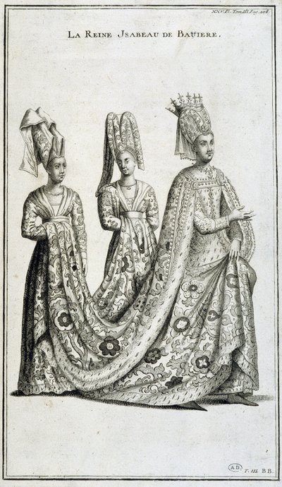 巴伐利亚女王伊莎贝 (Isabella, Elizabeth) (1371-1435) 作者 法语学校