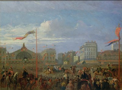 维多利亚女王（1819-1901）1855年8月18日抵达Gare de l&39;Est 作者 法语学校