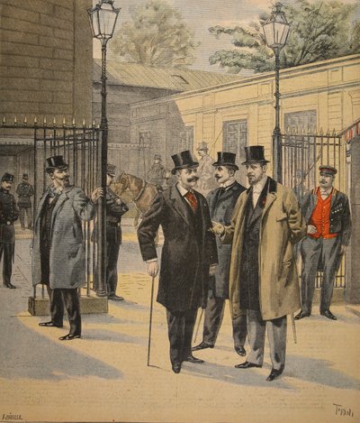 重新进入Chambres des Deputes：三鬼，来自Le Petit Journal的插图：Supplement illustre，1898年6月5日 作者 法语学校