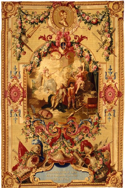 Regence Gobelins挂毯，饰有Don Quixote的故事，1717-18年 作者 法语学校