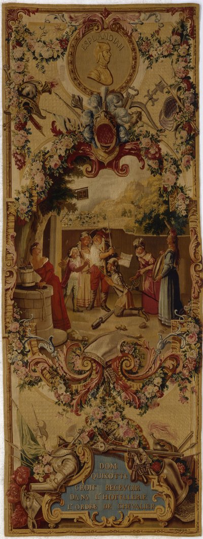 Regence Gobelins挂毯，饰有Don Quixote的故事，1717-18年 作者 法语学校