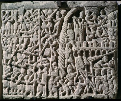 1209年Simon de Montfort（c.1160-1218）描绘了卡尔卡松围城的救济 作者 法语学校