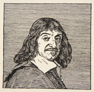 Rene Descartes，Boris Mestchersky的复制品（d.1957）国家法兰西，科学，第一和第二卷的历史插图，Gabriel Hanotaux（1853-1944），1924年 作者 法语学校