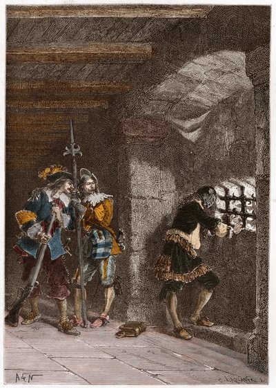 被囚禁在圣玛格丽特岛的铁面人（1703年去世）的代表作 作者 法语学校