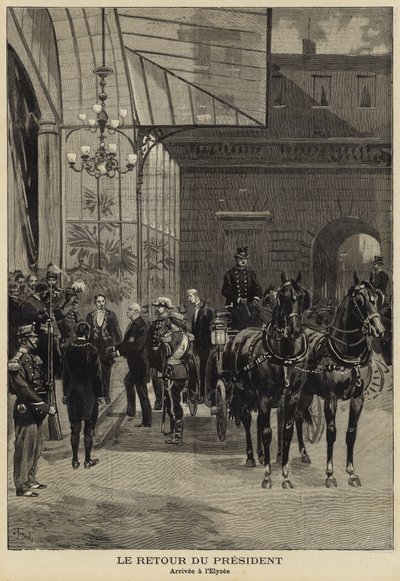 法国总统菲利克斯·福尔1897年访问俄罗斯后回归 作者 法语学校