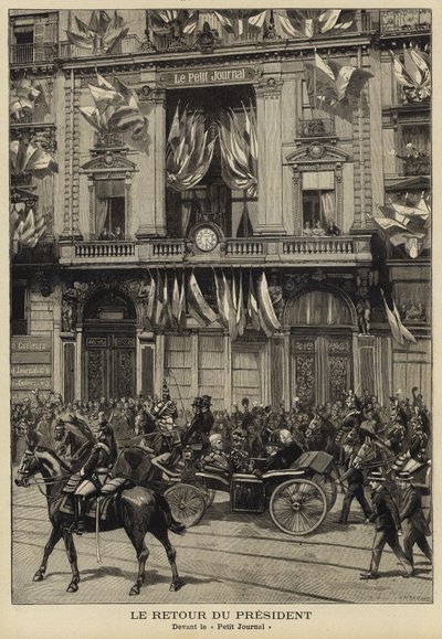 法国总统菲利克斯·福尔1897年访问俄罗斯后回归 作者 法语学校