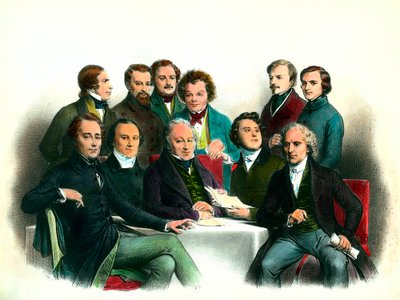 1848 年革命：1848 年临时政府成员（2 月 24 日至 5 月 6 日）：其中包括皮埃尔-玛丽-德-圣乔治（圣乔治）、阿道夫-克雷米厄、弗朗索瓦-阿拉戈、阿曼德-马拉斯特、路易-安托万-加尼埃-帕吉斯（加尼埃-帕吉斯）、阿方斯-德-拉马蒂。 作者 法语学校
