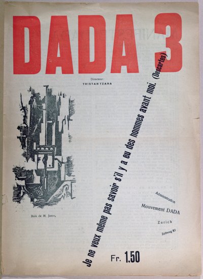 1918年12月Revue Dada no.3 作者 法语学校