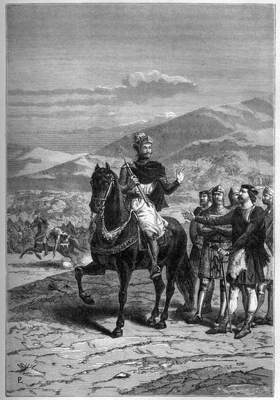 罗伯特·布鲁斯（Robert Bruce），前Bannockburn，1313年，苏格兰-苏格兰罗伯特一世 作者 法语学校