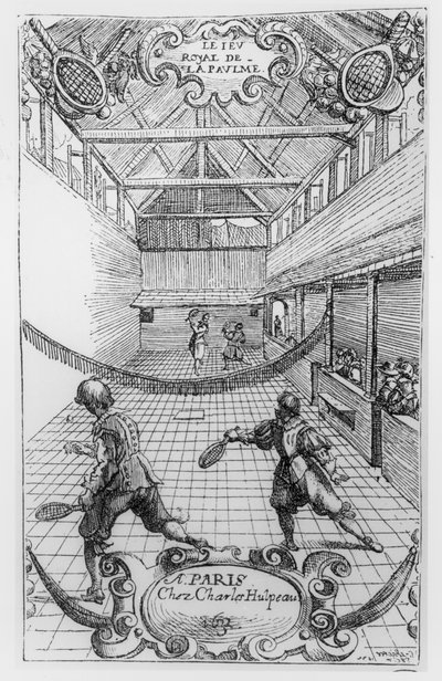 皇家网球，皇家棕榈游戏的正面，1632年 作者 法语学校