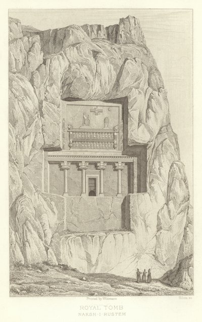 皇家陵墓，Naksh-i-Rustem 作者 法语学校