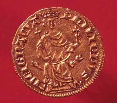 腓力四世Le Bel（1268-1314）的皇家金币。1290.巴黎，蒙娜丽莎博物馆 作者 法语学校