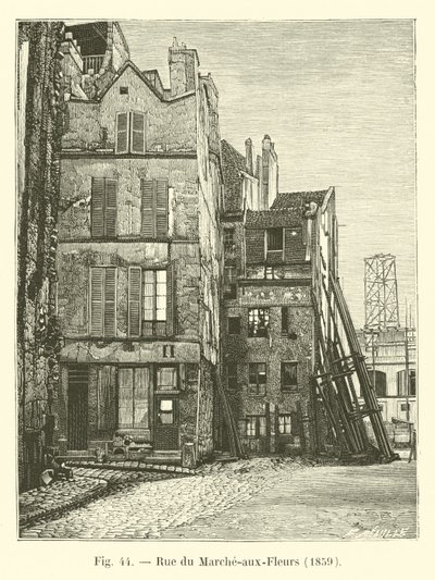 Rue du Marche-aux-Fleurs，1859 作者 法语学校