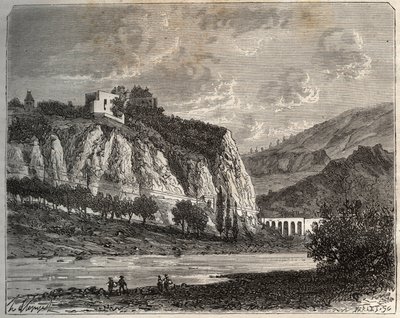 圣保罗-科尼永（Saint Paul en Cornillon）--卢瓦尔河，位于罗纳-阿尔卑斯地区--V.-A.的《法国图解：地理、历史、统计管理》中的版画。Malt-Brown.1884 作者 法语学校