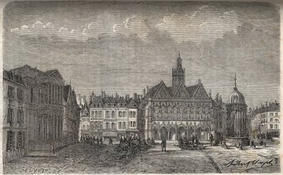 埃纳（Aisne）的圣昆汀（Saint-Quentin）部门-Victor Duruy（1811-1894）-1882年在“法国历史”中雕刻 作者 法语学校