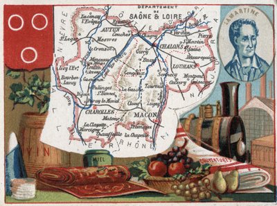 Saone et Loire (Saone-et-Loire, 71), Burgundy, France.阿尔丰斯-德-拉马丁的肖像（阿尔丰斯-玛丽-路易-德-普拉-德-拉马丁） 作者 法语学校