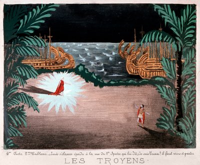 来自Les Troyens的场景，由Hector Berlioz，1890年创作 作者 法语学校