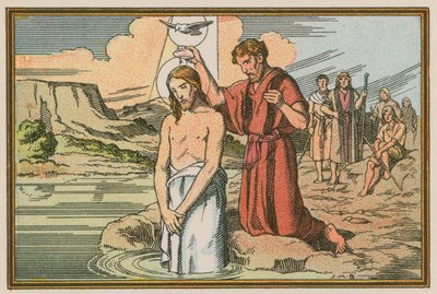 Scene from the life of Jesus (coloured engraving) 作者 法语学校