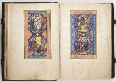 基督生平的场景，来自Lewis Psalter的插图，c.1225-50 作者 法语学校