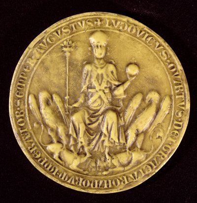 路易四世de Baviere（1287-1347）13至14世纪的印章 作者 法语学校