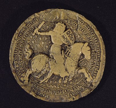 安茹的路易一世封印（1339-84）西西里王，1383年 作者 法语学校