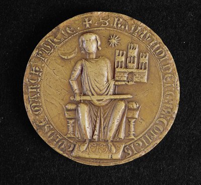 图卢兹Raymond VII（1197-1249）的第二印章（蜡） 作者 法语学校