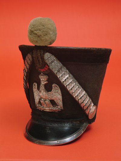第一法国帝国军队的长矛Shako，c.1804-1815（纺织品） 作者 法语学校