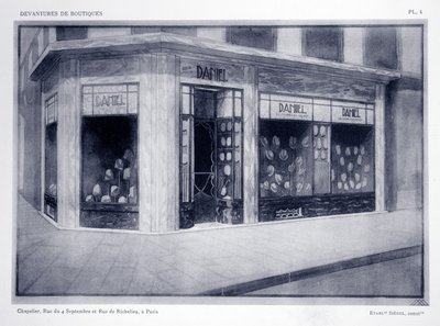 店面，平面4，店面插图由Louis-Pierre Sezille，巴黎，1927年 作者 法语学校