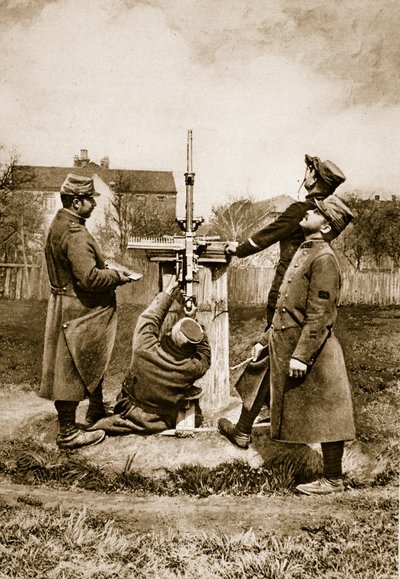 瞄准敌人的飞行员，1914-19 作者 法语学校