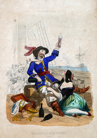 Sir Henry Morgan (1635-1688) (Morgan the flibustier): native of Wales in “History of Pirates and Privateers of the Ocean and the Mediterranean” by P. Christian 作者 法语学校