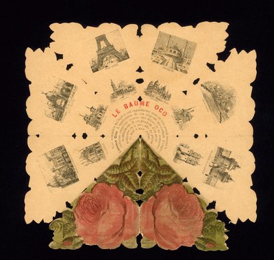 1889 年世界博览会纪念品，法国巴黎（彩色石版画） 作者 法语学校