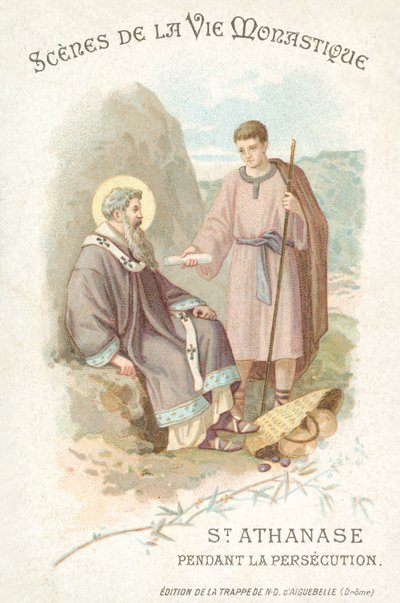 St Anathasius during the persecution of Christians (chromolitho) 作者 法语学校