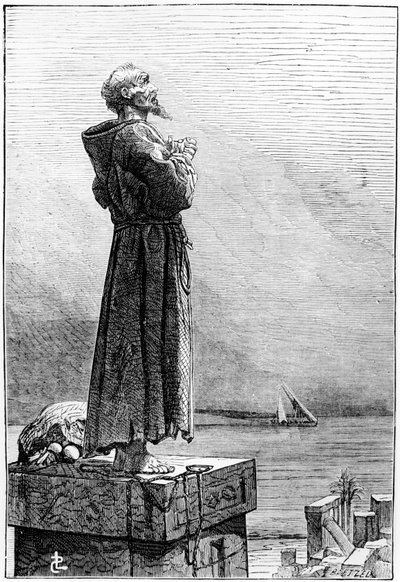 St Simeon Stylites，C19th晚期 作者 法语学校