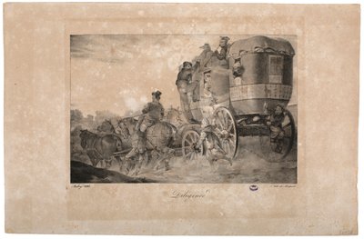 驿马车，1823年 作者 法语学校
