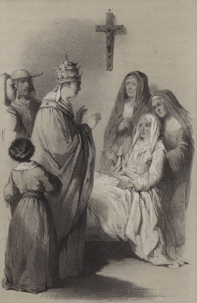 Ste Claire (engraving) 作者 法语学校