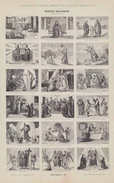 Sujets Religieux (engraving) 作者 法语学校