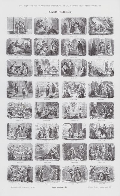 Sujets Religieux (engraving) 作者 法语学校
