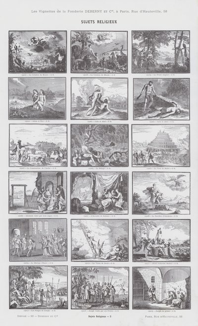 Sujets Religieux (engraving) 作者 法语学校