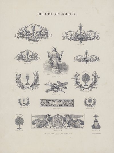 Sujets Religieux (engraving) 作者 法语学校